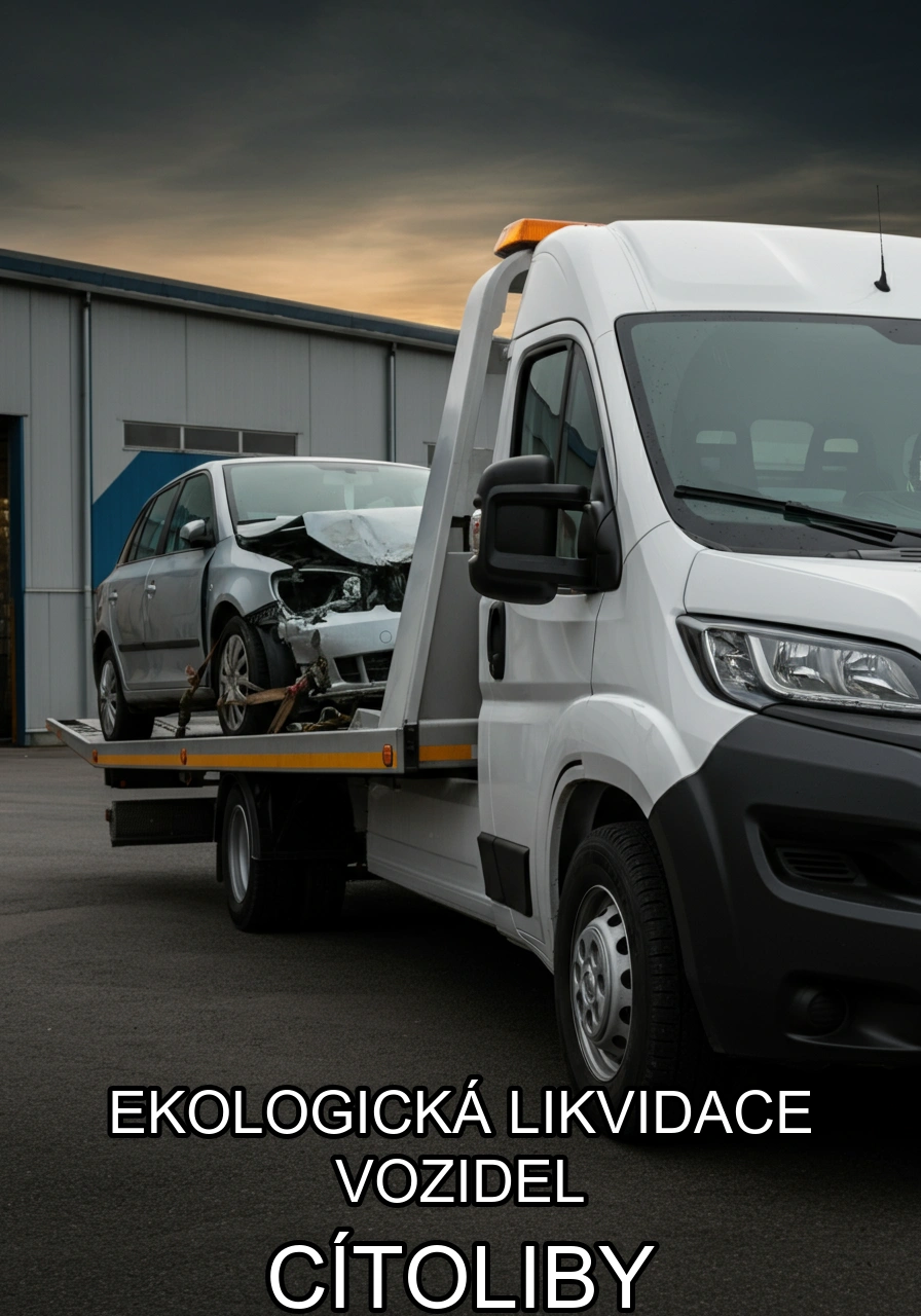 Ekologická likvidace vozidel Cítoliby – bezplatný odtah a certifikovaná likvidace