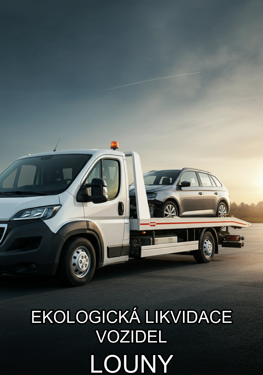 Ekologická likvidace vozidel Louny – bezplatný odtah a certifikovaná likvidace