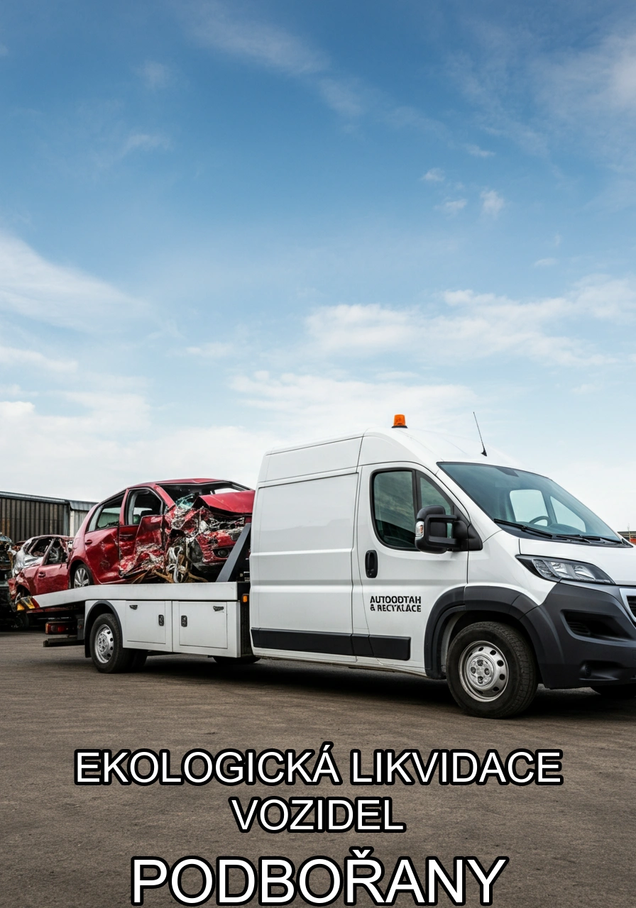 Ekologická likvidace vozidel Podbořany – bezplatný odtah a certifikovaná likvidace